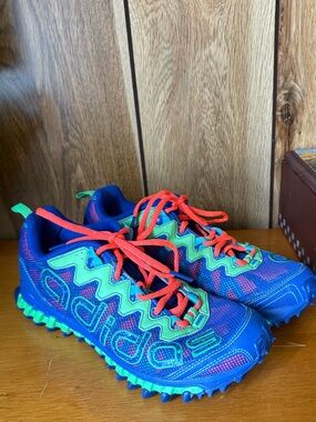 Adidas Vigor Trail Running Shoes Women’s Size 8 Blue Green